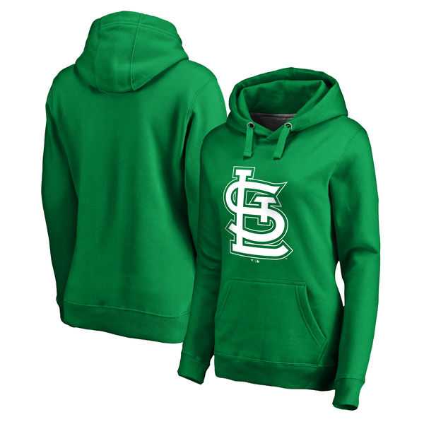 Women St. Louis Cardinals Fanatics Branded Kelly Green St. Patrick's Day White Logo Pullover Hoodie,We sell and wholesale Women St. Louis Cardinals Fanatics Branded Kelly Green St. Patrick's Day White Logo Pullover Hoodie on line form chian!
